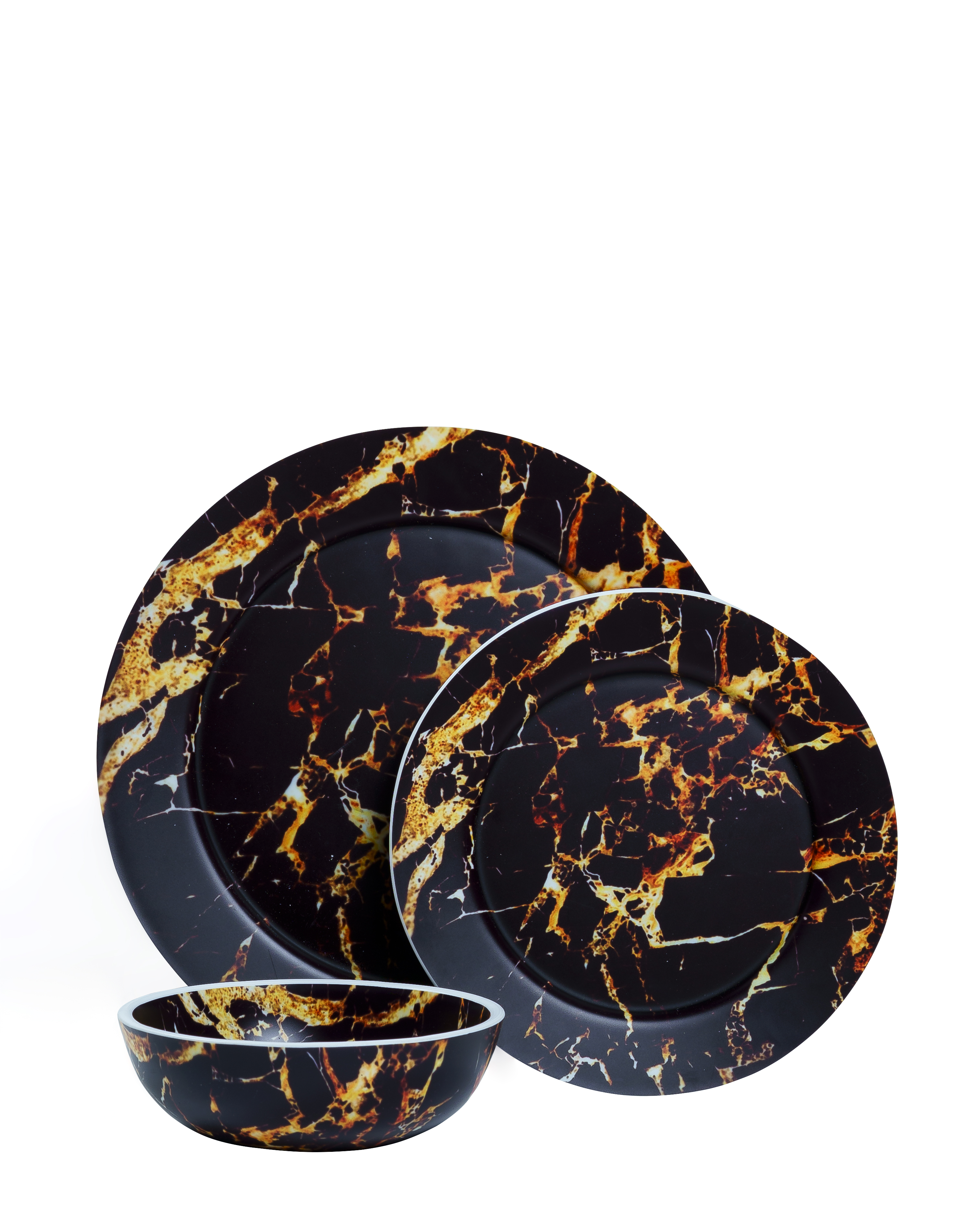 Black Marble Round